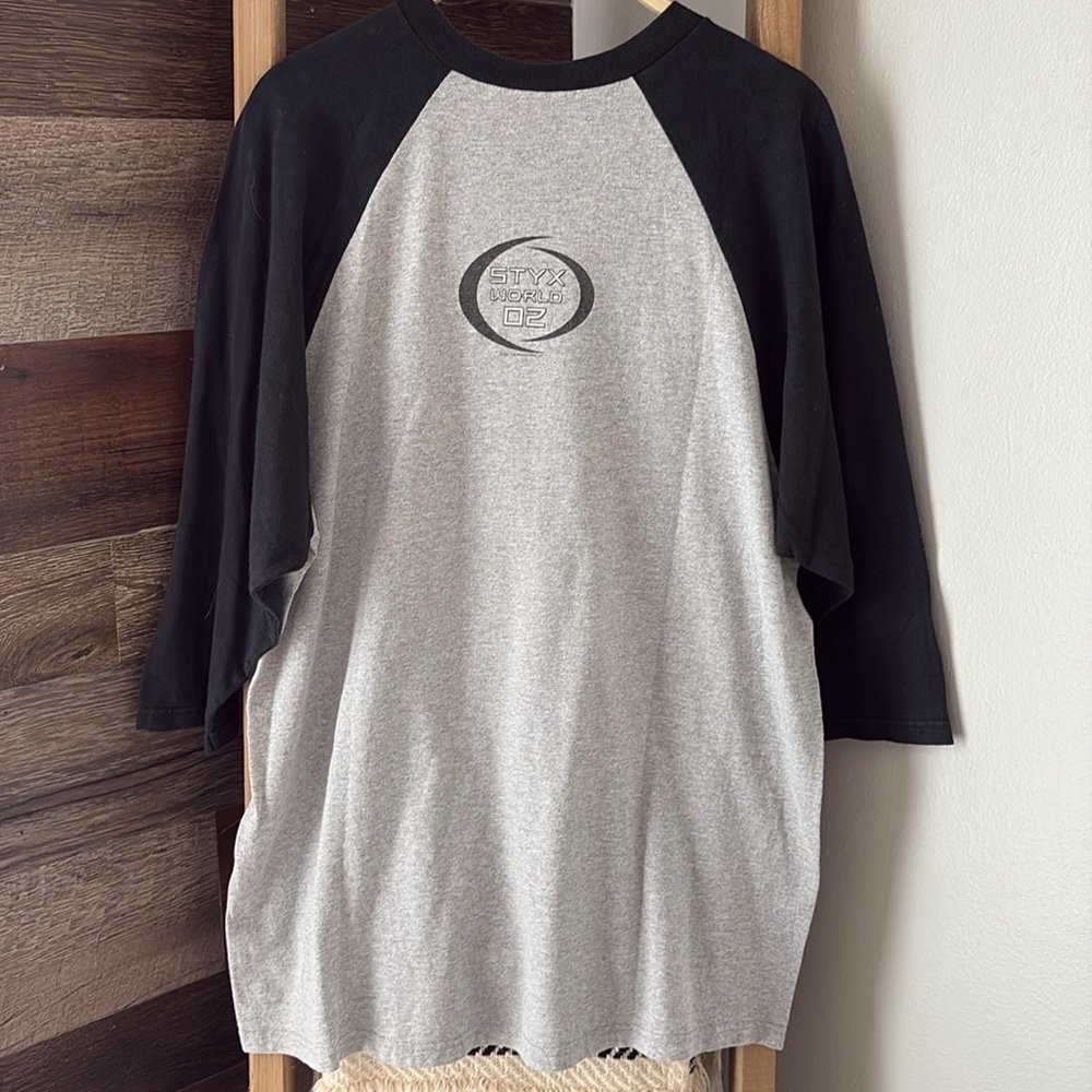2002 Styx World Raglan Tee - Picture 2 of 5